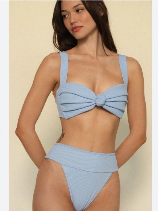 Montce Other - New Montce Hayden Knotted Rib Top and Tamarindo High Cut Bikini Bottom Set Large